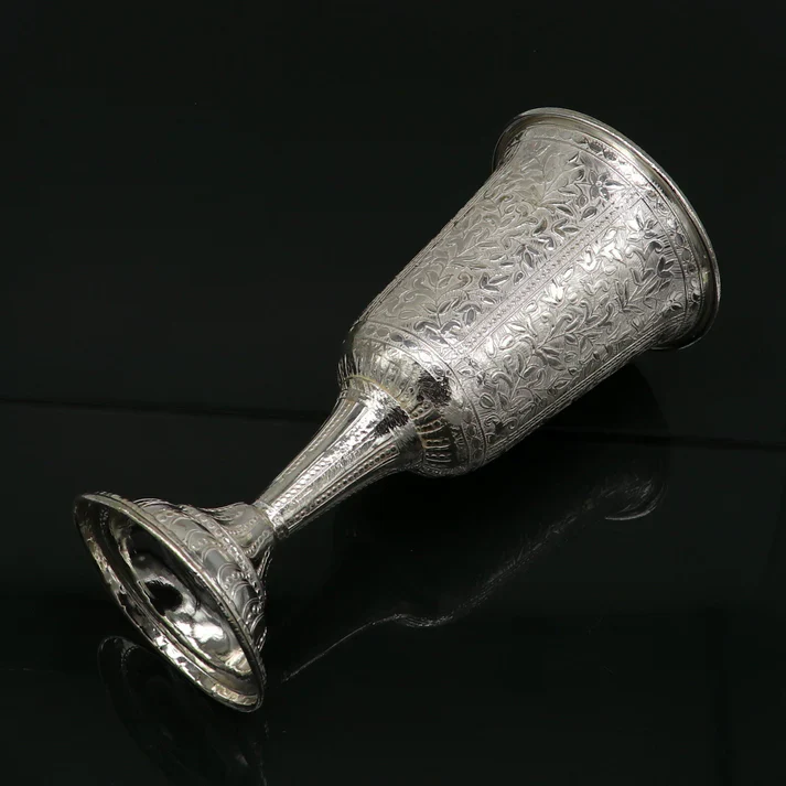 VINTAGE ORNATE VINE CHALICE IN STERLING SILVER - Image 4